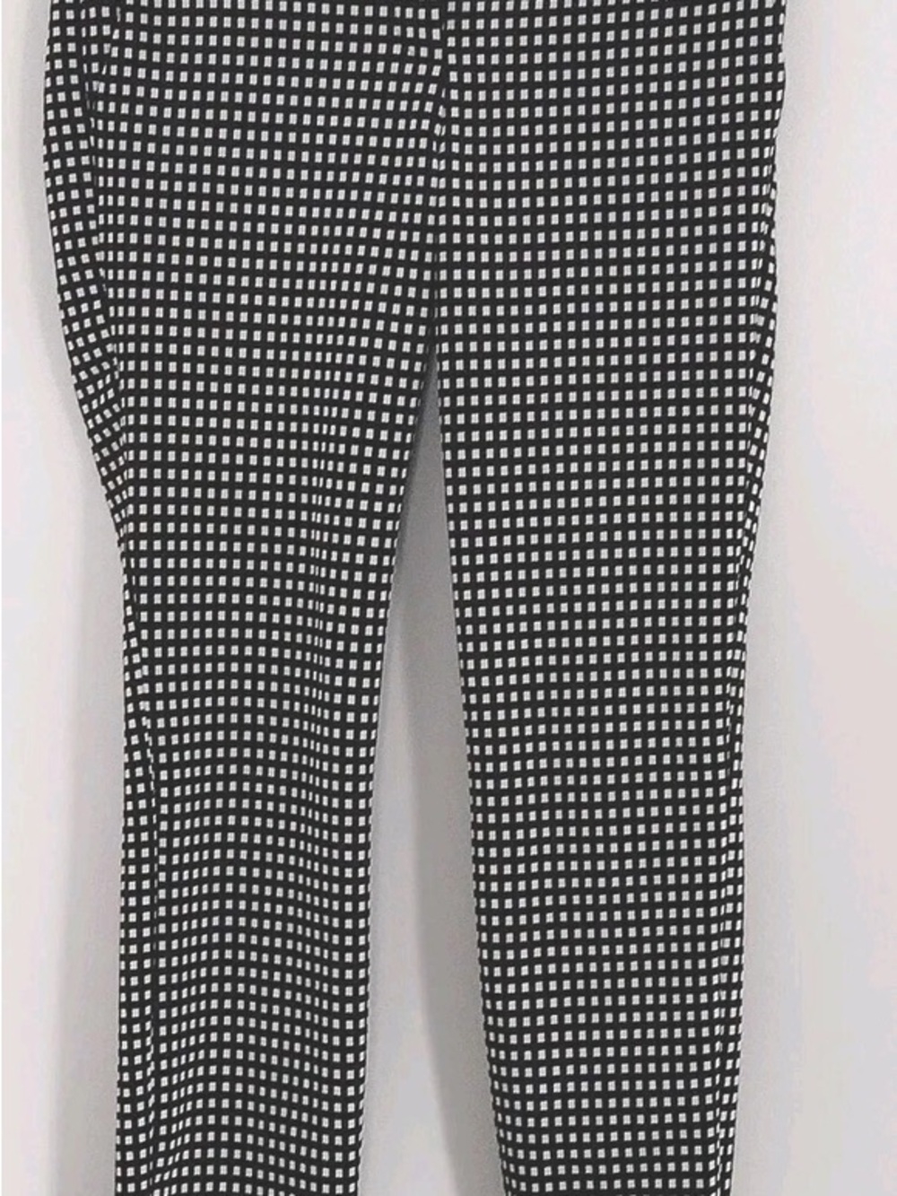 Express Black & White Check Stretch Pants